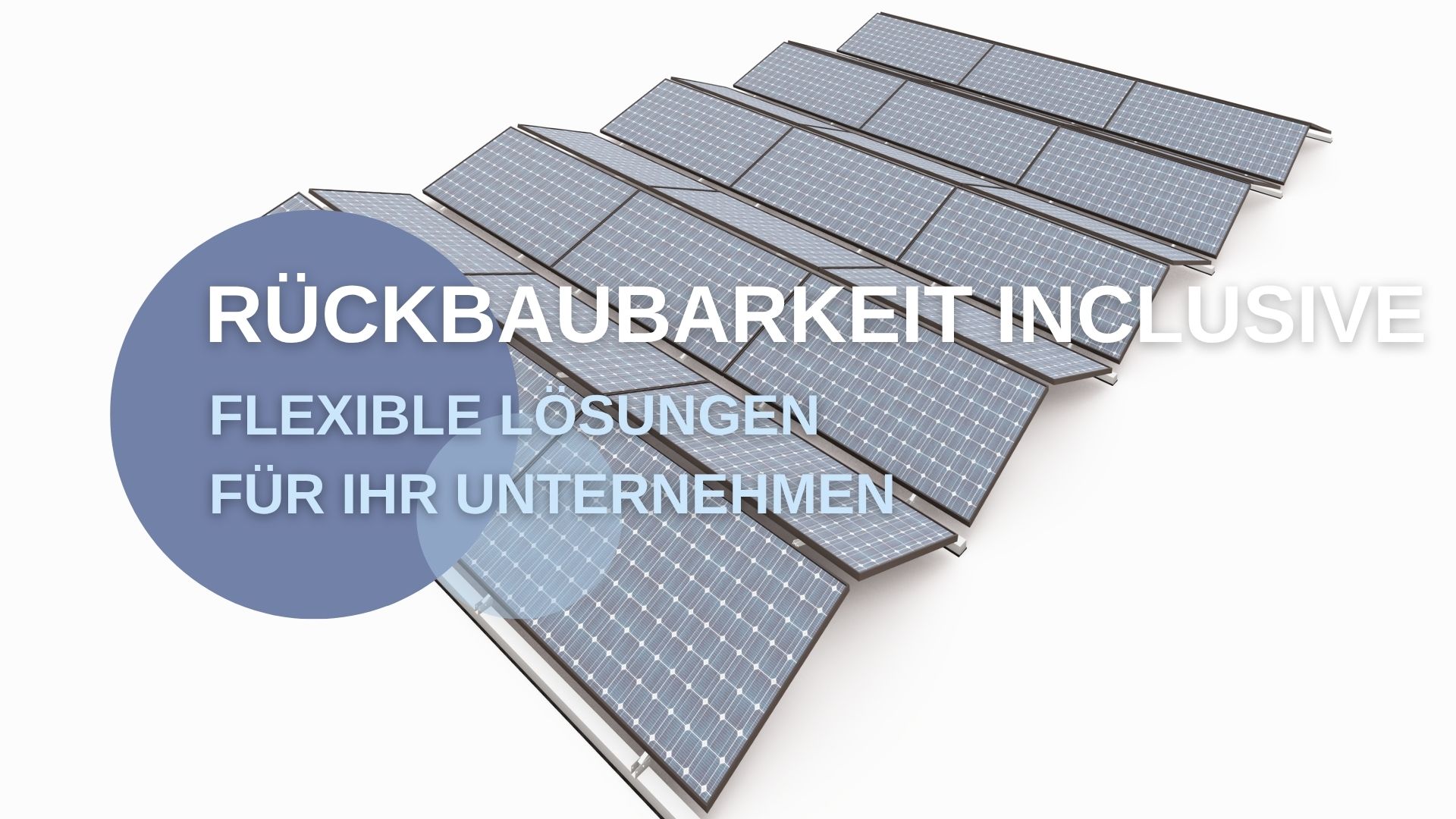 Einfach rückbaubares PV-System