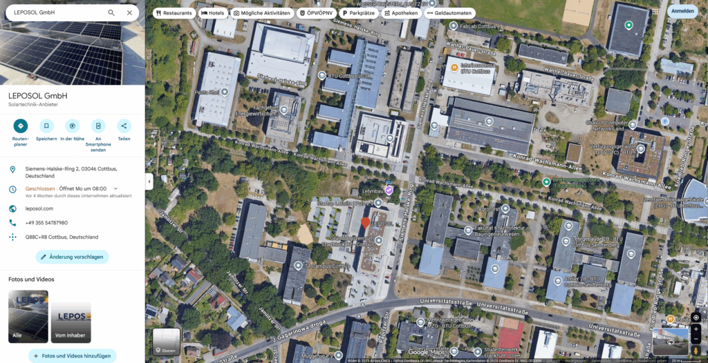 LEPOSOL GmbH Photovoltaiksysteme in Cottbus